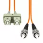 Καλώδιο duplex οπτικών ινών ProXtend FO-SCSTOM1D-005 MM OM1 SC–ST UPC, 5 m