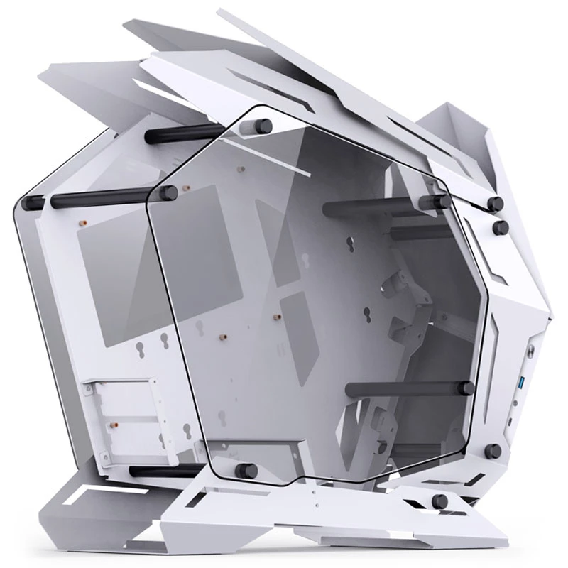 Mini Micro-ATX Tower Jonsbo MOD3 Tempered Glass White κουτί υπολογιστή, υποστήριξη Mini-ITX/Micro-ATX