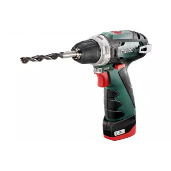 Δράπανο πιστολιού Metabo PowerMaxx BS Basic 1400 RPM, Μαύρο, Πράσινο