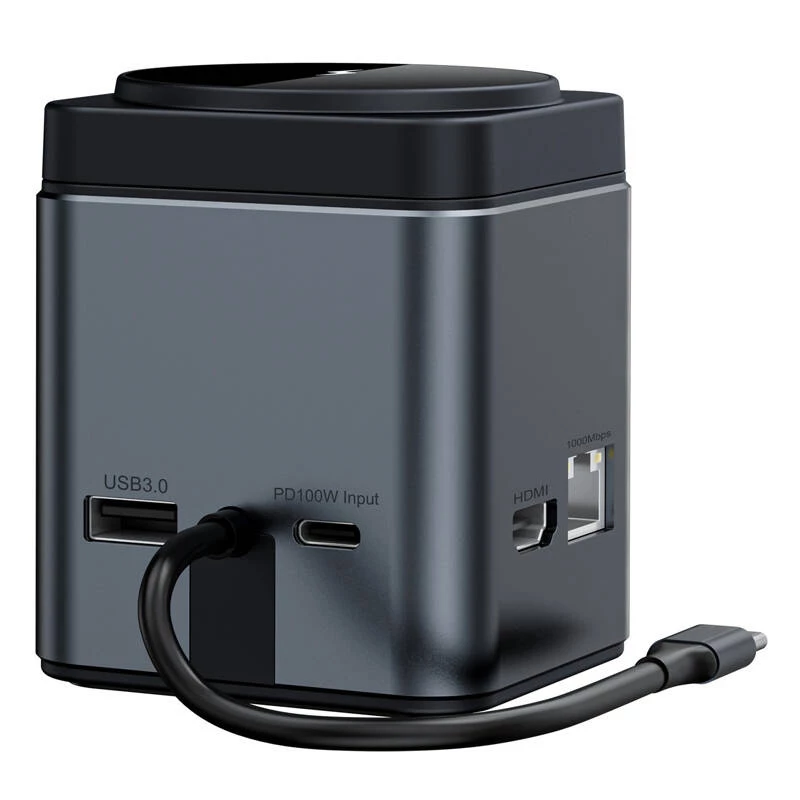 Σταθμός σύνδεσης BlitzWolf BW-TH17 9-in-1 με φορτιστή 15W — USB-C, HDMI, θύρες PD