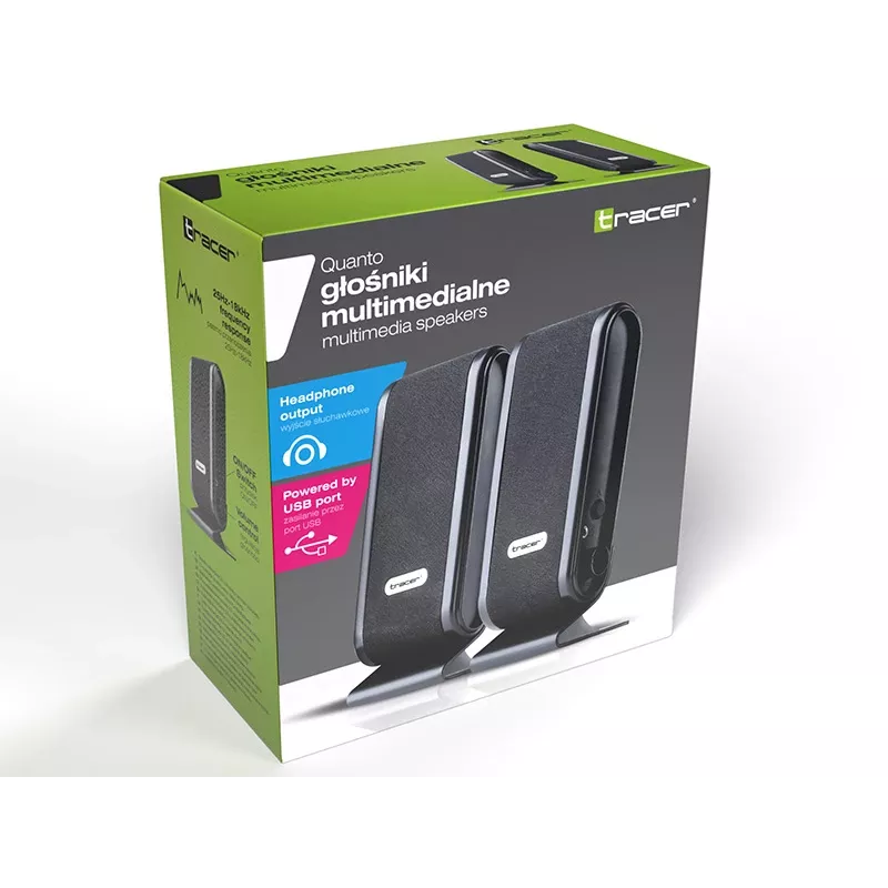 Ηχείο 2+0 Quanto μαύρο USB