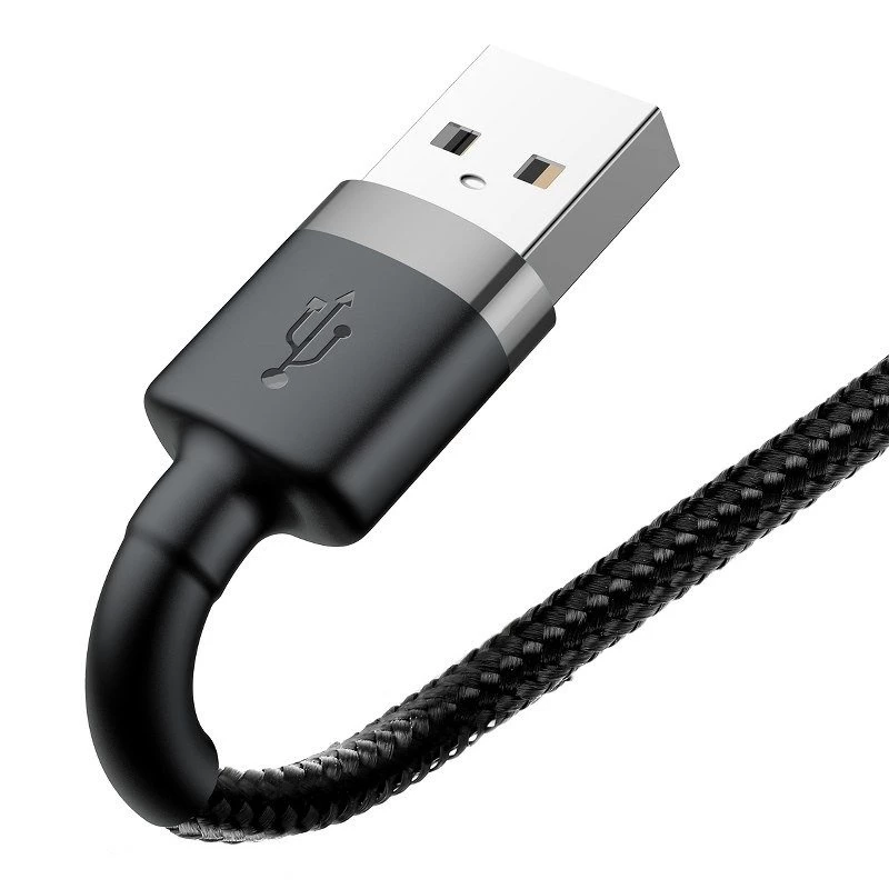 Baseus Cafule καλώδιο USB Lightning 2A 3m (μαύρο+γκρι)