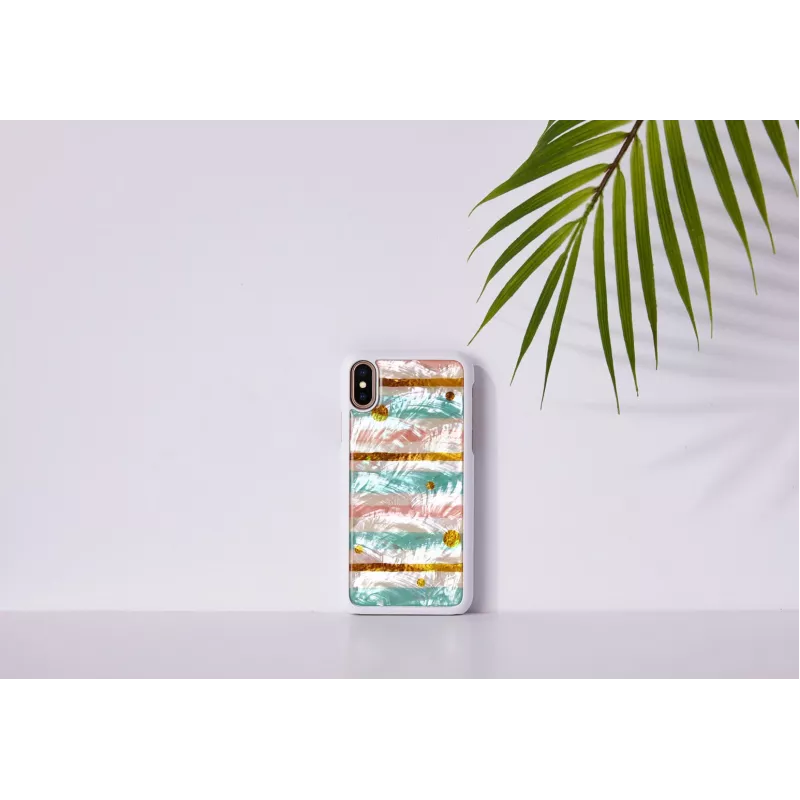 Θήκη smartphone iKins για iPhone XS / iPhone XS Max – pop mint μαύρο