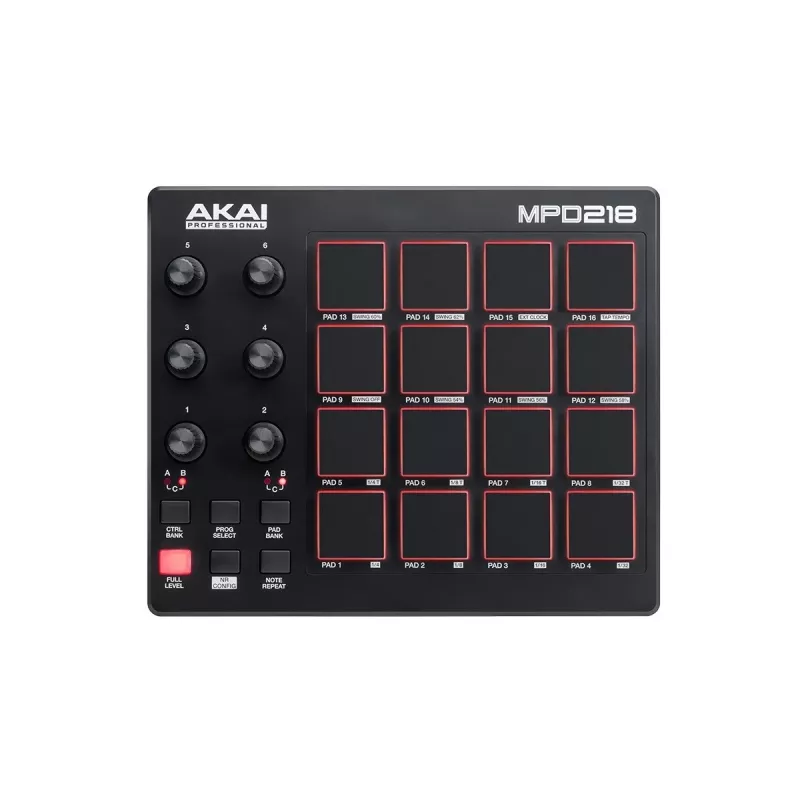 Audio Mixer Akai MPD218 Μαύρο 16 Pads USB MIDI Controller
