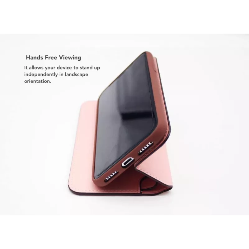 Θήκη folio VixFox για iPhone 7/8 — ροζ, προστατευτική θήκη folio
