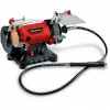 Επιτραπέζιος τροχός λείανσης TC-XG 75 Kit (Κόκκινο/Μαύρο, 150 Watt, εκτενές σετ αξεσουάρ για εργασίες στίλβωσης και λείανσης)