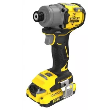 Stanley SFMCF830D2K-QW κρουστικό κατσαβίδι χωρίς ψήκτρες, 2×2,0 Ah, 3200 RPM, μαύρο/κίτρινο