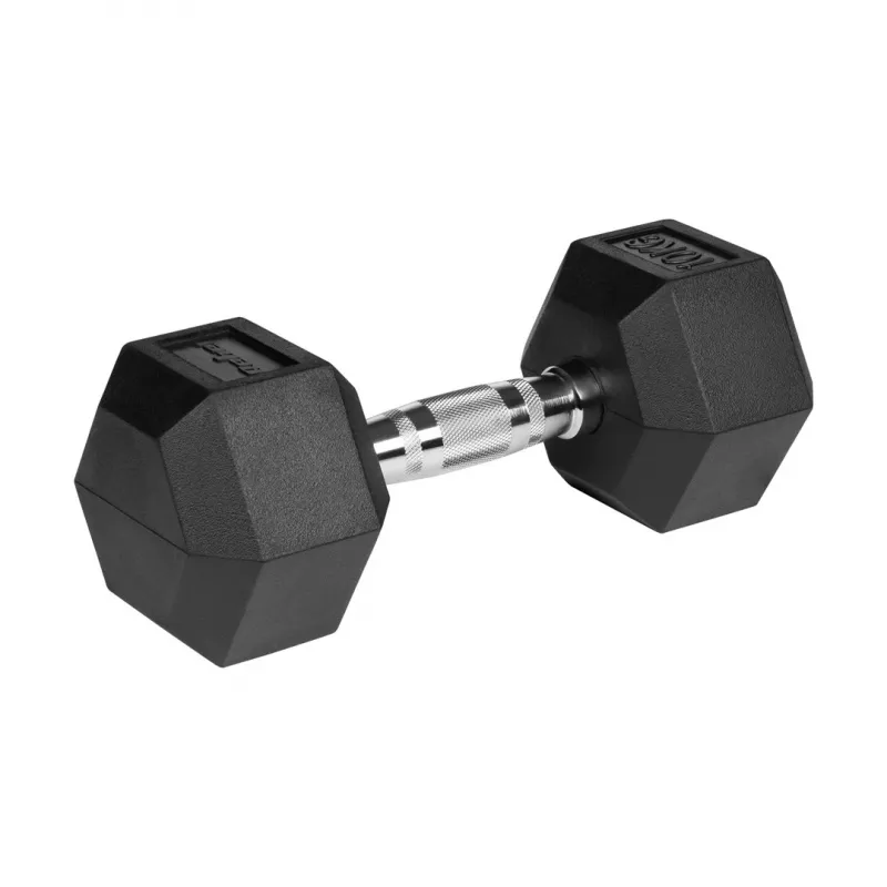Λαστιχένιοι αλτήρες από χυτοσίδηρο HEX 2x10 kg REBEL ACTIVE