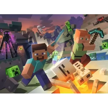 Ravensburger Minecraft 100 τεμάχια παζλ βιντεοπαιχνίδι