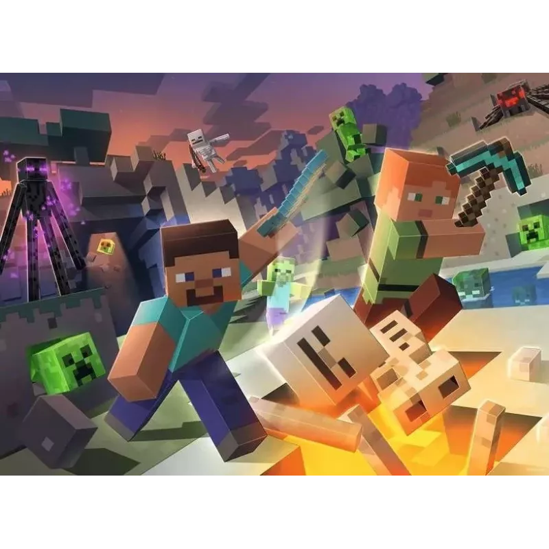 Ravensburger Minecraft 100 τεμάχια παζλ βιντεοπαιχνίδι
