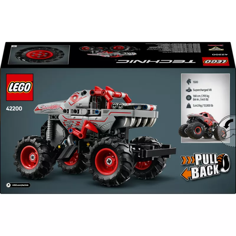 LEGO TECHNIC 42200 Monster Jam™ ThunderROARus™ με μηχανισμό επαναφοράς
