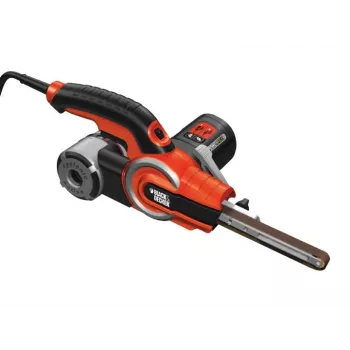 Ταινιολειαντήρας Black & Decker KA902EK — 400 W, ρυθμιζόμενη ταχύτητα, πλάκα λείανσης 451×13 mm, 230 V, καλώδιο 3 m, με τσάντα μεταφοράς