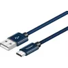 Καλώδιο YENKEE YCU 301 BE USB-A 2.0/USB-C 1m λιλά