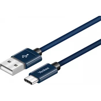 Καλώδιο YENKEE YCU 301 BE USB-A 2.0/USB-C 1m λιλά