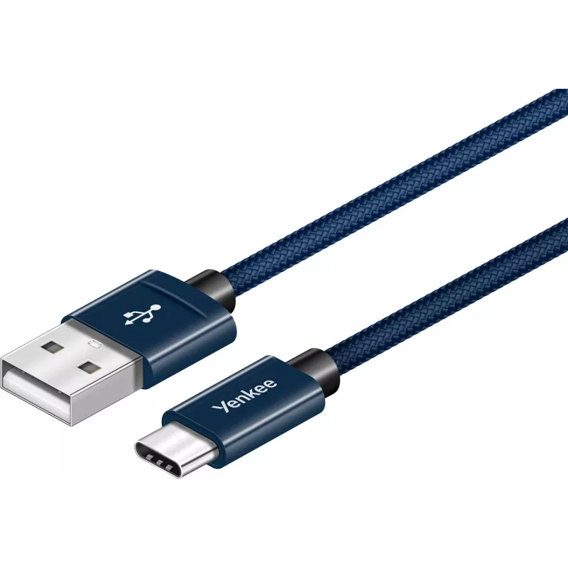 Καλώδιο YENKEE YCU 301 BE USB-A 2.0/USB-C 1m λιλά