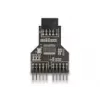 DeLOCK 60045 προσαρμογέας καλωδίου 9-Pin USB 2.0 2 x 9-Pin-Header μαύρο