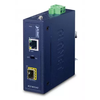 PLANET IGT-815AT Μετατροπέας δικτύου 1000 Mbit/s Multimode, Singlemode μπλε