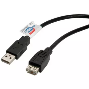 ROLINE Καλώδιο USB 2.0, Type A-A, βύσμα αρσενικό/υποδοχή θηλυκή 1,8m (11.02.8948)