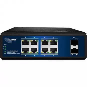 Διακόπτης δικτύου ALLNET ALL-SGI8108v2 8-Port 10/100/1000 Mbit/s Gigabit