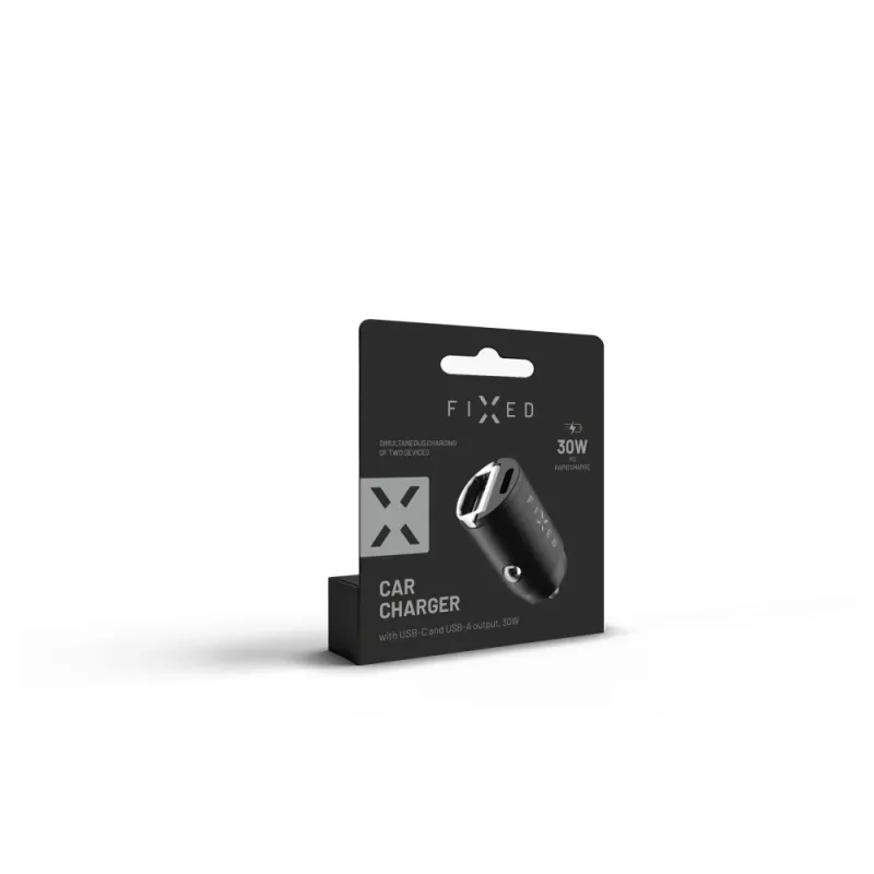 Φορτιστής αυτοκινήτου FIXED FIXCC30M-CU-BK 30W USB‑C για υποδοχές οχήματος