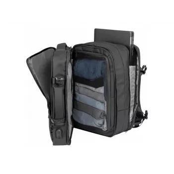 Outdoor σακίδιο πλάτης NATEC NTO-2116 χωρίς πλαίσιο πολυεστέρας μαύρο 330×240×440 mm με θήκη tablet και 10 τσέπες