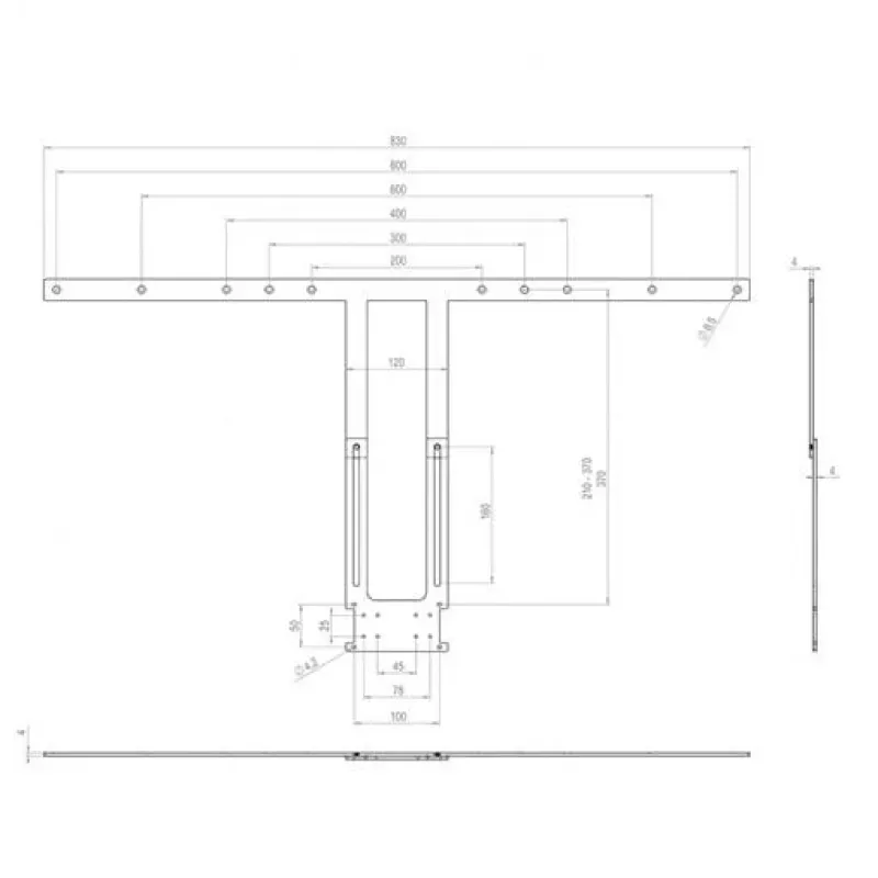 Kit Τοποθέτησης Hagor 2287 Μαύρο για οθόνες 75-86 ιντσών