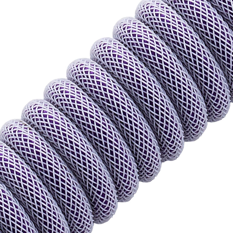CableMod Classic Coiled CM-CKCA-CW-PW150PW-R σπιράλ καλώδιο πληκτρολογίου, USB-C σε USB-A, 150 cm, Rum Raisin