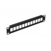 Patchpanel Extralink 12-Port UTP 10 ίντσες Μεταλλικό κουτί, μαύρο