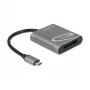 Αναγνώστης καρτών DeLOCK 91741 USB 3.2 Gen 1 Type-C μαύρο γκρι