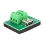 Προσαρμογέας καλωδίου DeLOCK 65518 Mini USB 6p Μαύρο Πράσινο