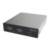Akasa USB 20Gbps πάνελ Type-C με δύο υποδοχές Type-A 5Gbps