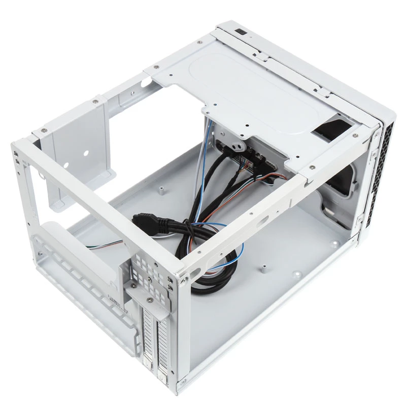 SilverStone SUGO SG13 - Desktop - Mini-DTX - χωρίς τροφοδοτικό (AT / PS/2) - μαύρο, λευκό - USB/Audio (SST-SG13WB-Q)
