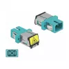 Ζεύξη οπτικής ίνας DeLOCK 86890 SC Simplex υποδοχή σε SC Simplex υποδοχή Multimode Aqua