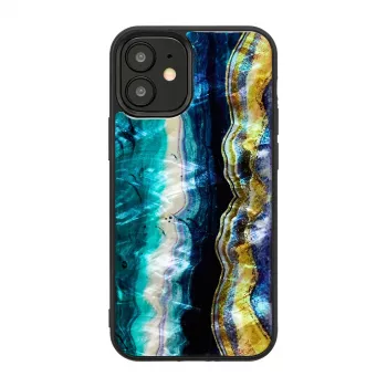 Θήκη προστασίας iKins για Apple iPhone 12 mini — μοτίβο μωβ αχάτη