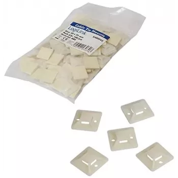 Βάση δεματικών LogiLink KAB0042 Μπεζ ABS 100 τεμ.