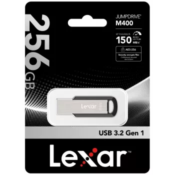“Lexar JumpDrive M400” USB Stick 256 GB USB Type-A 3.2 Gen 1 (3.1 Gen 1) ασημί