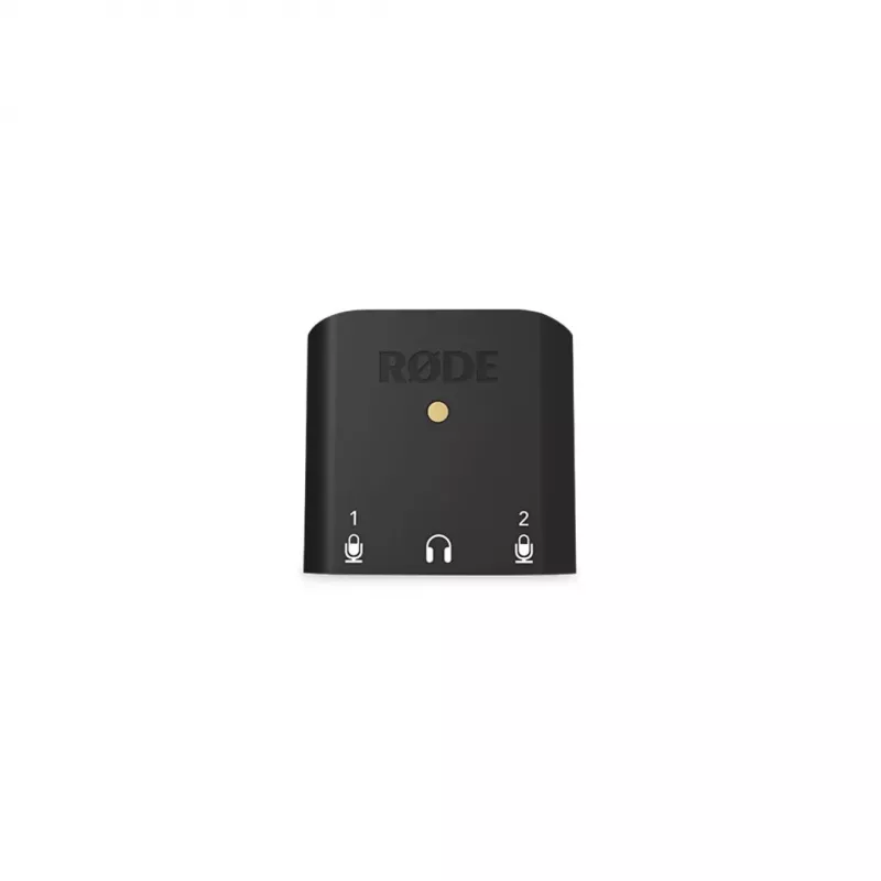 RØDE AI-Micro κινητή διεπαφή ήχου, 2x είσοδοι TRS/TRRS 3,5 mm, έξοδος ακουστικών 3,5 mm, USB-C, μαύρη