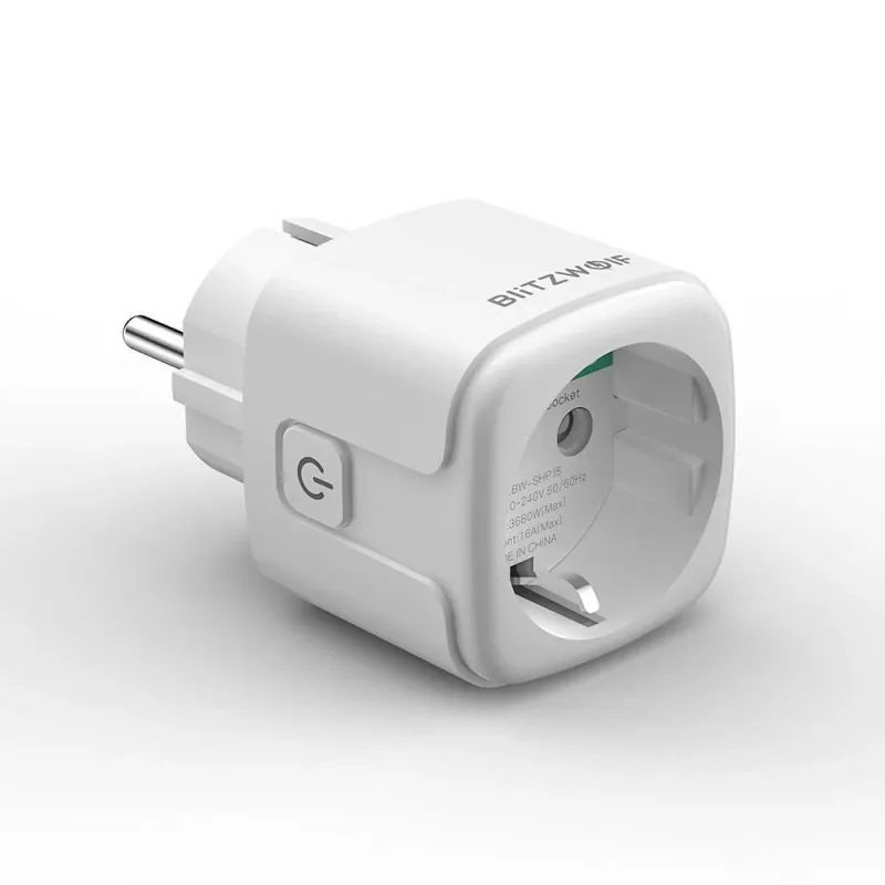 Έξυπνη πρίζα BlitzWolf BW-SHP15 ZigBee 3680W — επιτοίχια πρίζα συμβατή με WLAN/ZigBee