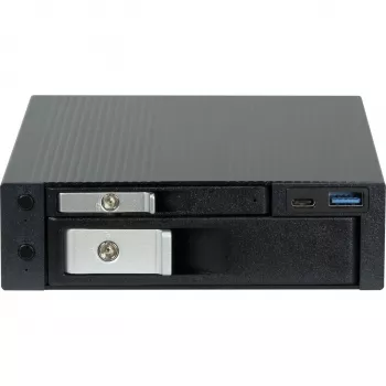 Βάση HDD INTER-TECH ST-7227U για δίσκους 2,5 ιντσών και 3,5 ιντσών, USB 3.0 με Type-C και Type-A
