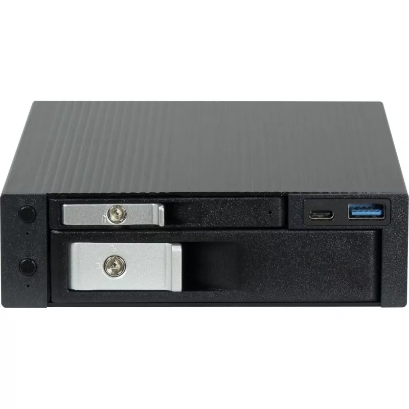 Βάση HDD INTER-TECH ST-7227U για δίσκους 2,5 ιντσών και 3,5 ιντσών, USB 3.0 με Type-C και Type-A