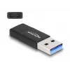 DeLOCK 60001 αντάπτορας USB A USB C μαύρο