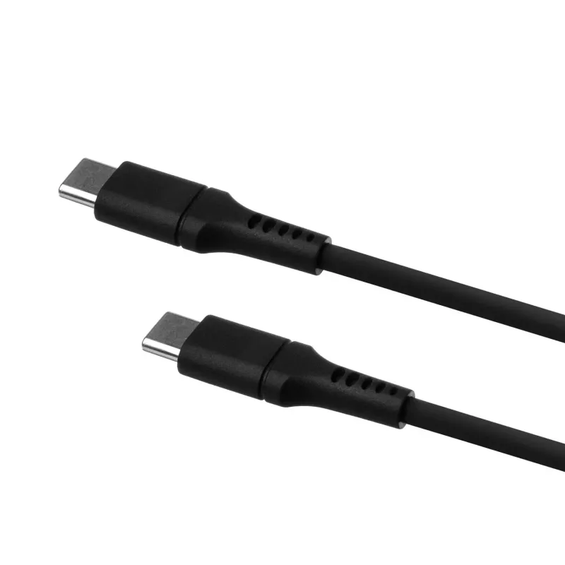 FIXED καλώδιο υγρής σιλικόνης USB-C/USB-C, 0,5m, 60W, μαύρο | Fixed