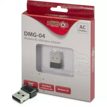 Inter-Tech Προσαρμογέας δικτύου USB 2.0 650 Mbit/s Wireless