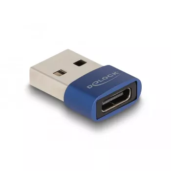 Αντάπτορας DeLOCK USB 2.0 USB Type-A αρσενικό σε USB Type-C υποδοχή θηλυκή μπλε