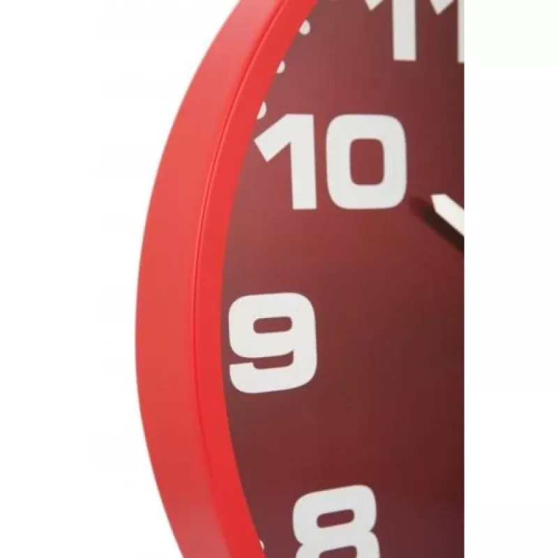 NeXtime Ρολόι 3053ro Dash Red, Ø35 cm, Επιτοίχιο, Κόκκινο/Ασημί