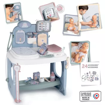 Smoby Baby Care Center Μοντέλο 2024 240305 με αξεσουάρ και διαδραστικές λειτουργίες