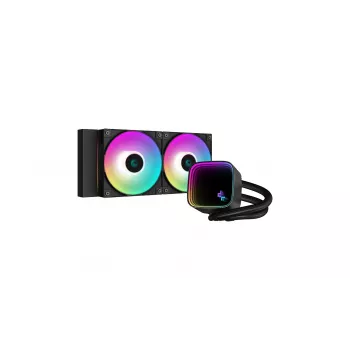 All-in-One υδρόψυξη DeepCool LS520 SE — 3x 120 mm ανεμιστήρες, ψυγείο αλουμινίου 280x120x27 mm, σωλήνες 41 cm, χάλκινη βάση, RGB