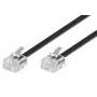 Τηλεφωνικό Καλώδιο Microconnect MPK186 RJ11 RJ11 6 m Μαύρο