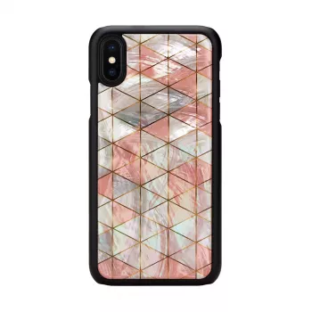 Προστατευτική θήκη iKins για iPhone XS / iPhone X, μοτίβο ρόμβων, μαύρο