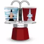 Καφετιέρα για εστία BIALETTI MINI EXPRESS Magritte κόκκινο – Μοντέλο 0001406, μικρή καφετιέρα εσπρέσο για εστία